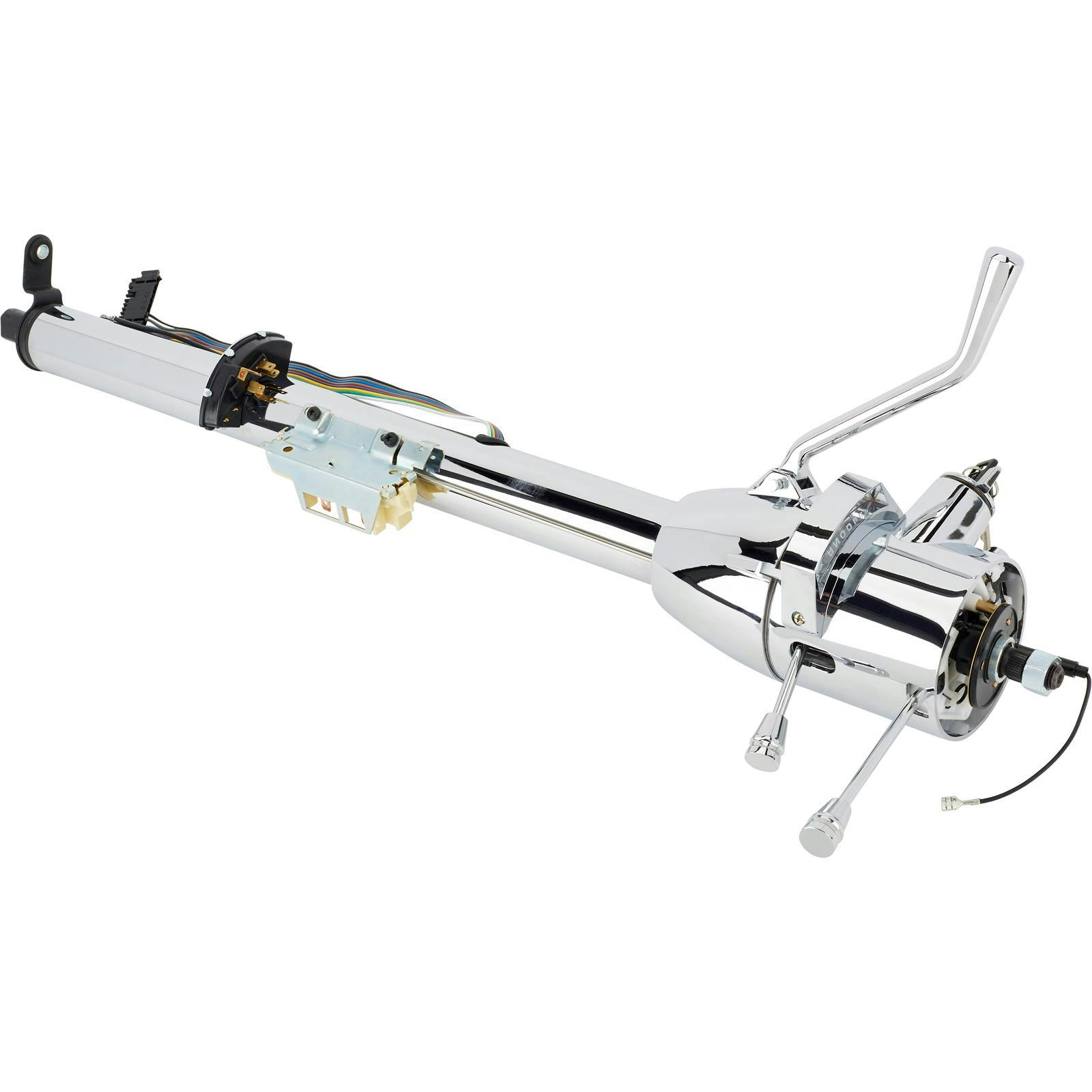 Universal Keyed GM Tilt Steering Column With Shifter, 32" Chrome