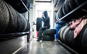 Grooving A Tire