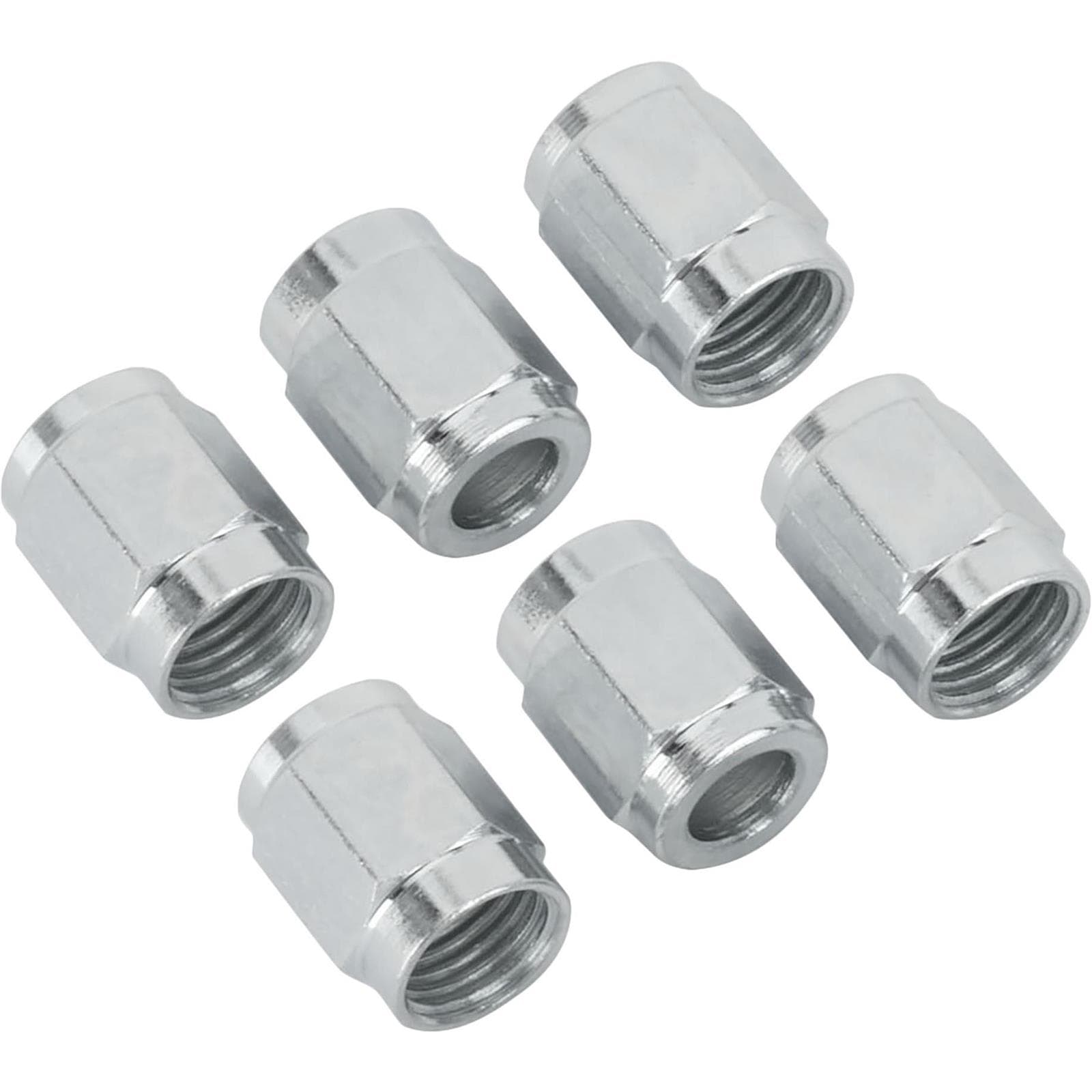 Steel AN3 Tube Nuts - 6/Bag