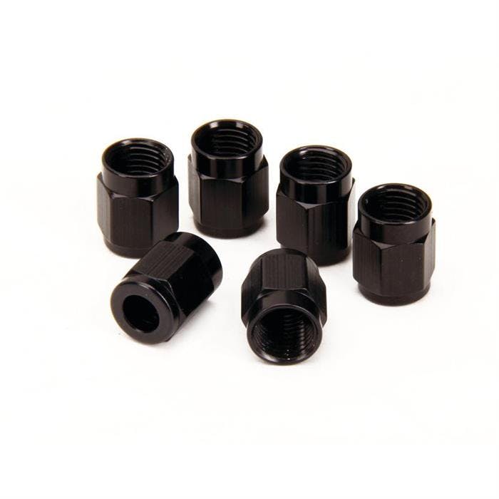 Fragola 481804-BL Aluminum Tube Nut Couplers, -4 AN, 1/4" 6/pk