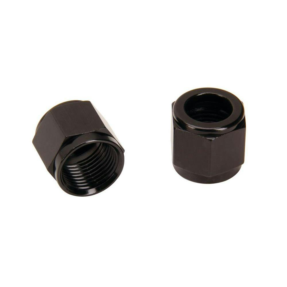 Speedway 481806-BL Aluminum Tube Nut Couplers, -6 AN, 3/8"" 2/pk