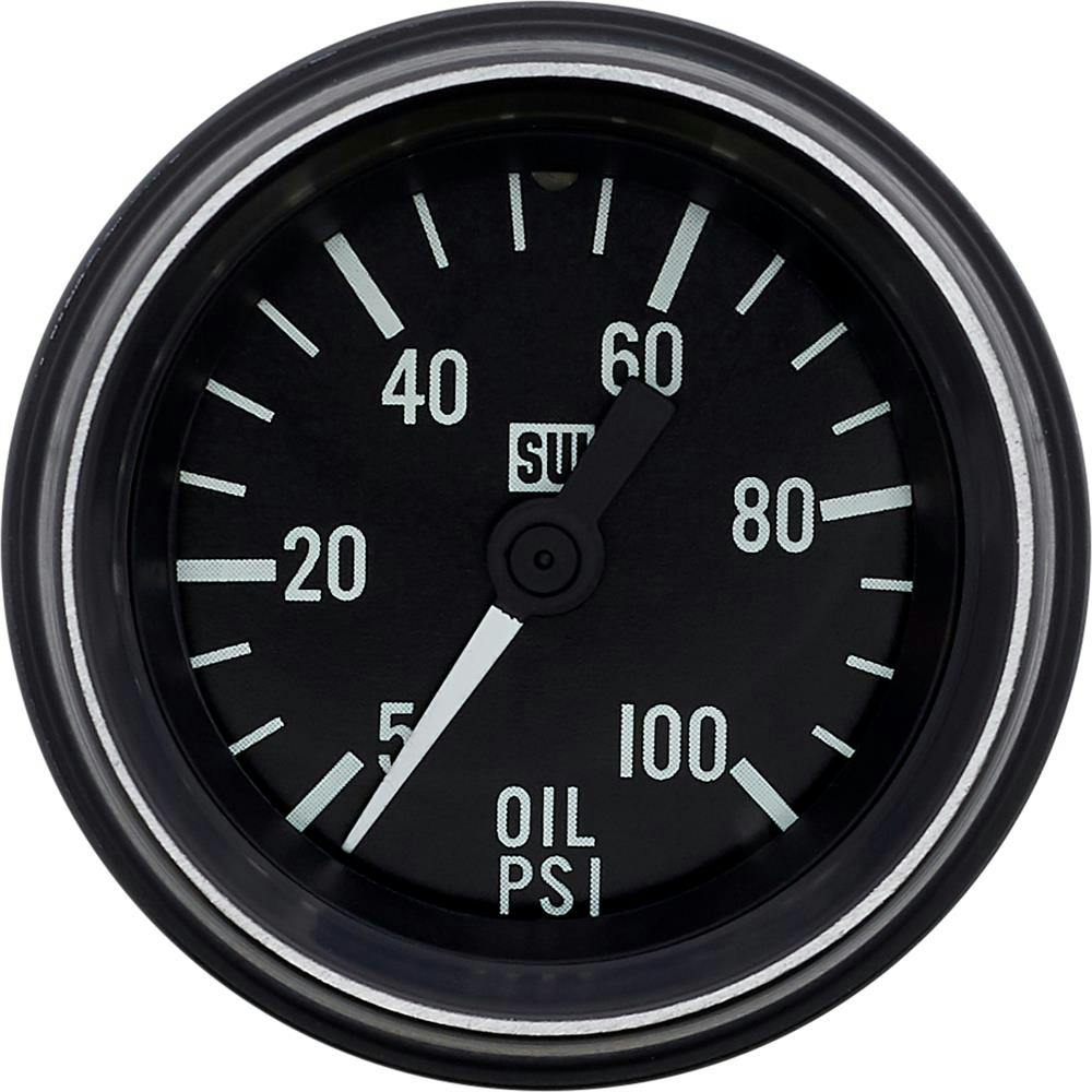 Stewart Warner 284D Heavy Duty 2-1/16 In Oil Pressure Gauge-Mechanical