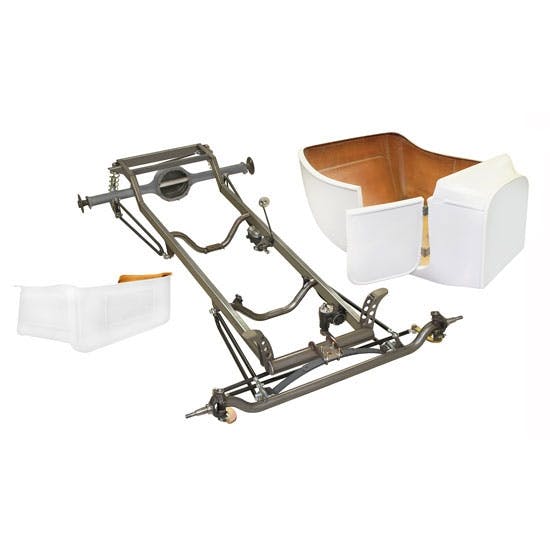 Nostalgia 1923 T-Bucket Frame Kit w/ Deluxe Body and Bed, No Floor