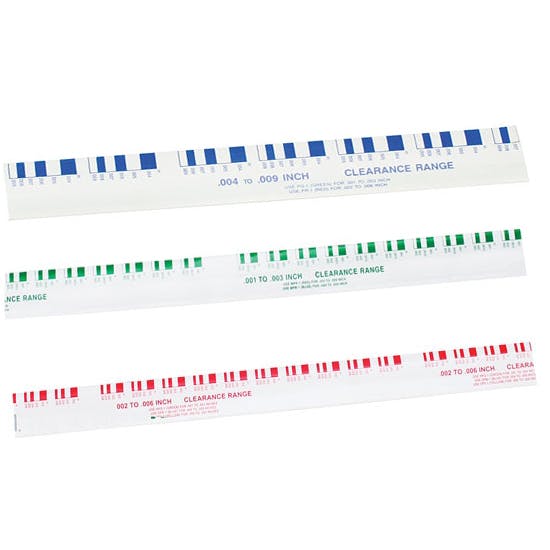Plastigauge Kit for Bearing Clearance, Blue, Green and Red