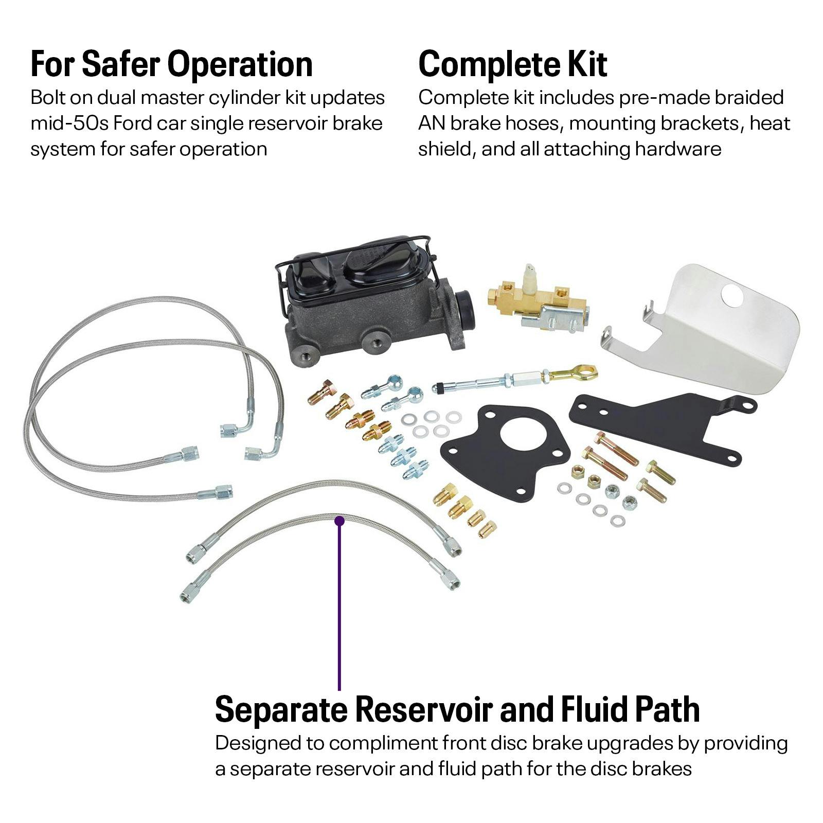 1954-1956 Ford Car Dual Master Cylinder Assembly