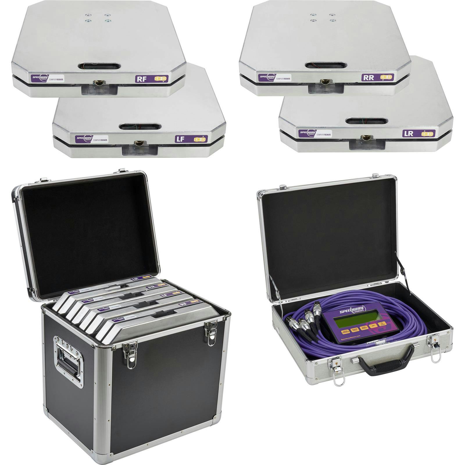 1 Weigh Electronic Racing Scale, Computer Wheel Car Scale w/ Case