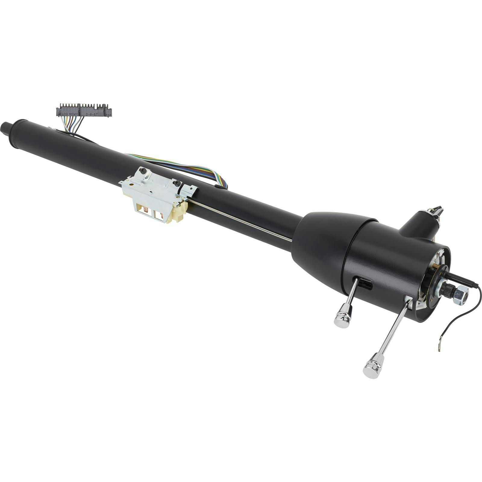 Universal Keyed GM Tilt Steering Column, Floor Shift, 30" Black