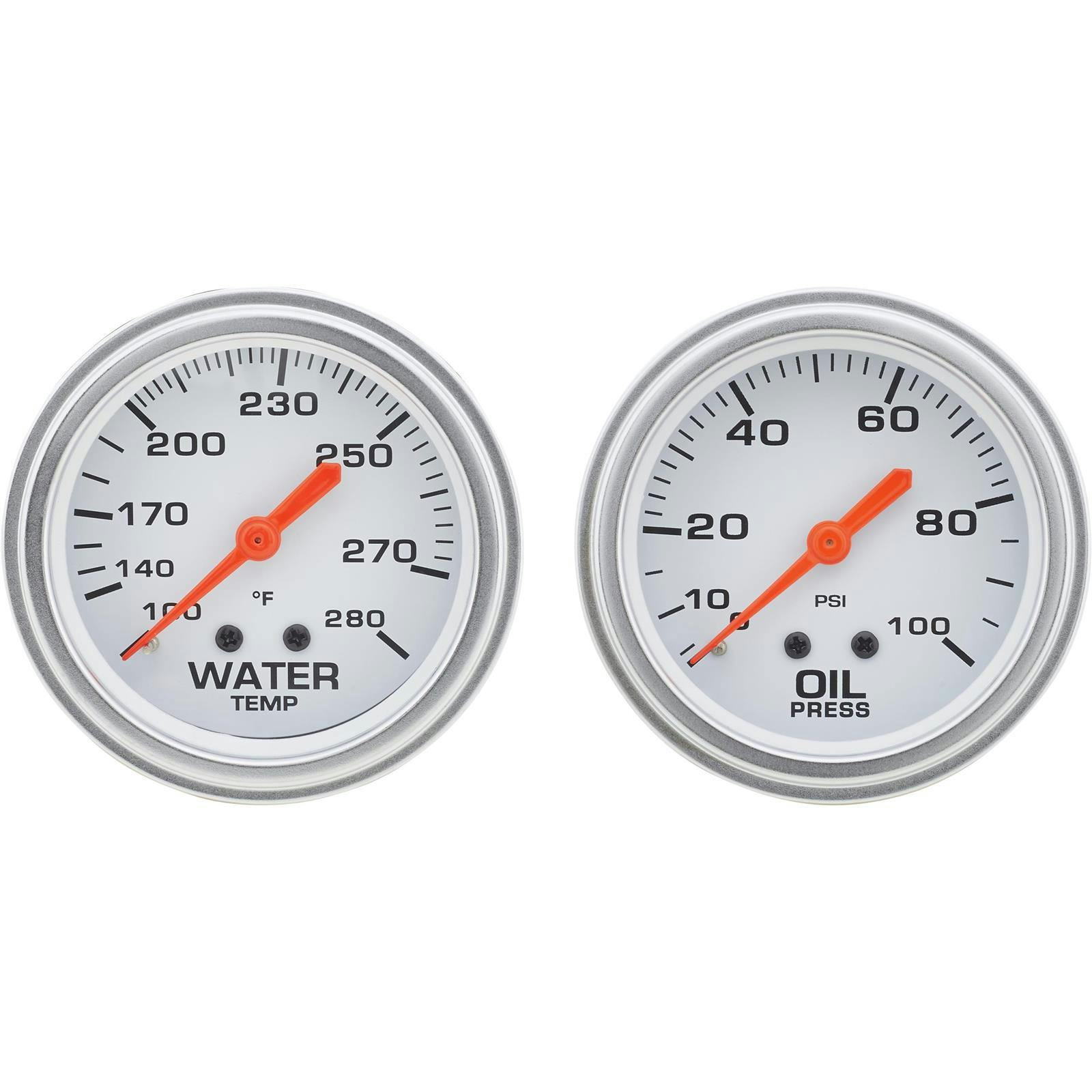 Speedway 2-5/8 Inch Oil Press & Water Temp Gauge Kit