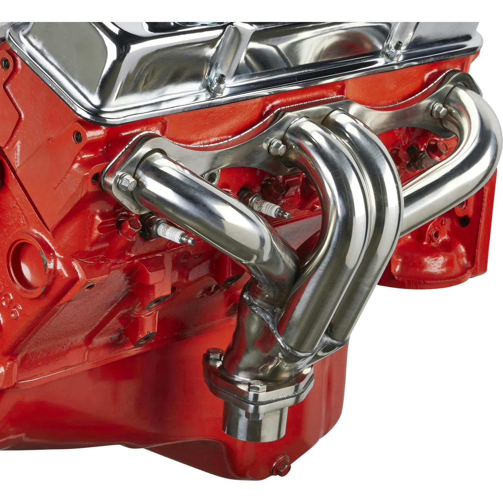 Tight-Fit Small Block Chevy Block Hugger Headers, Stainless Steel